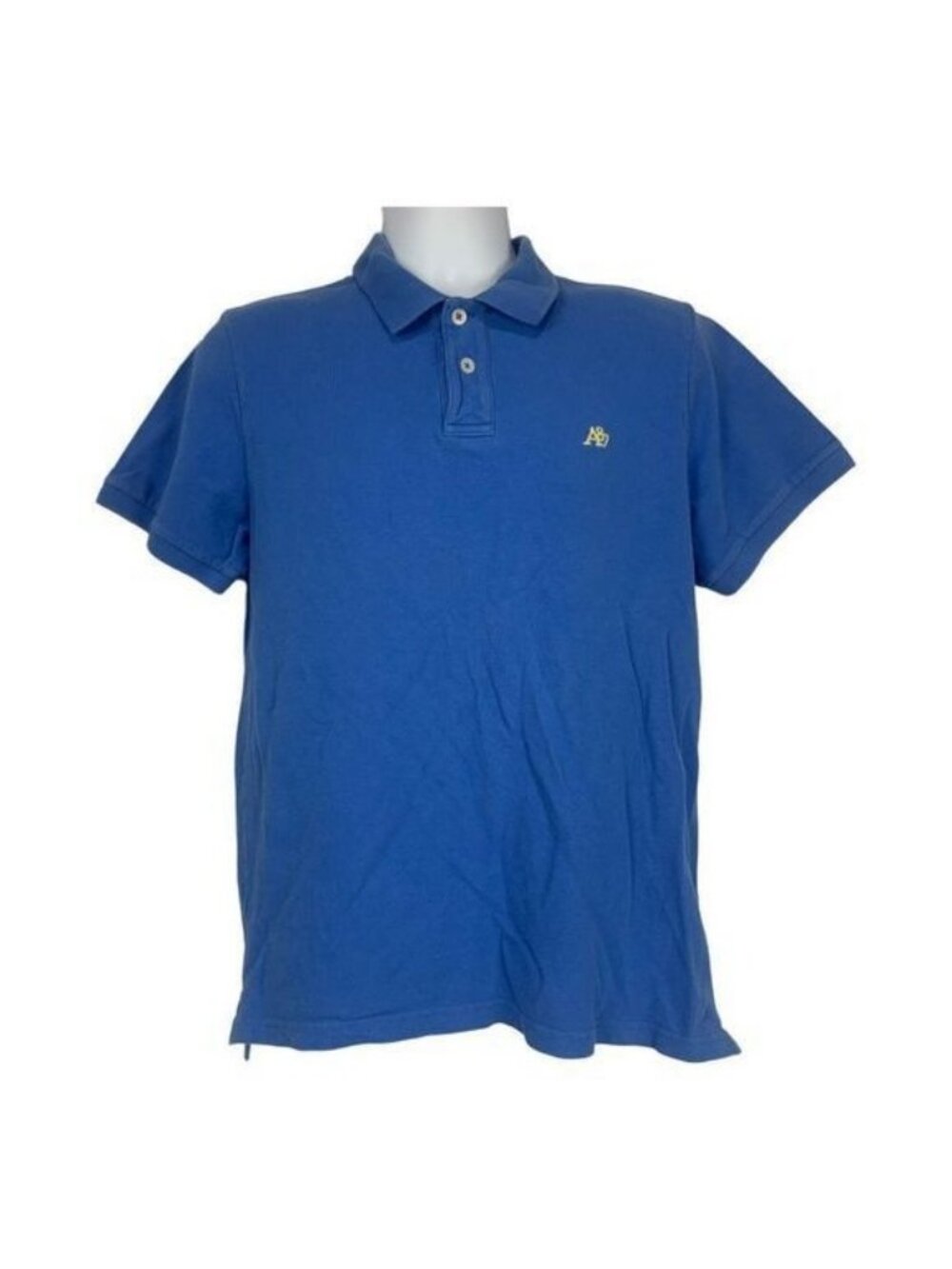 Aéropostale Mens Large Blue Short Sleeve Polo Shirt Casual Cotton Classic Fit